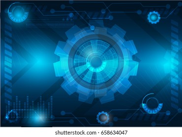 vector digital technology concept, abstract background