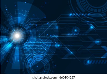 vector digital technology concept, abstract background