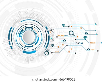 vector digital technology concept, abstract background