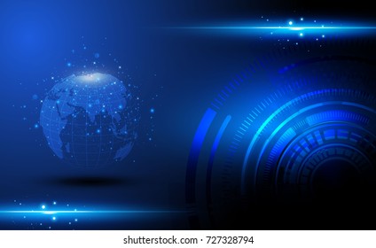 vector digital technology concept, abstract background