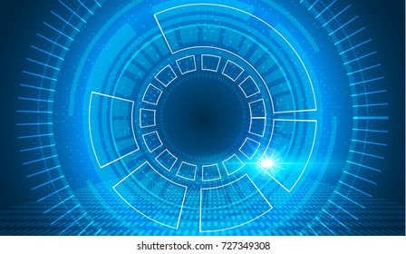 vector digital technology concept, abstract background