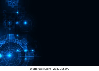 Vector digital technology and engineering concept. Abstract futuristic background.