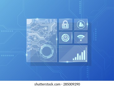 vector digital technology interface, abstract background - Powered by Shutterstock - Get 15% off with code: PIKWIZARD15