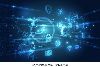 vector digital technology interface, abstract background