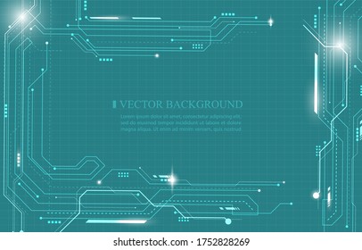 vector digital technology network.cyber network pattern concept