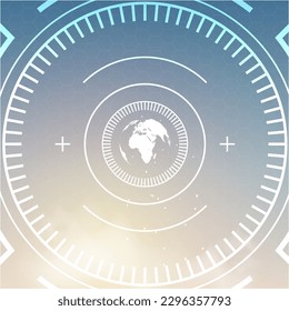 vector digital virtual  with abstract shapes business icons and three options on light illustration  technology