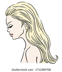 Blonde Hair Illustration Images, Stock Photos & Vectors | Shutterstock
