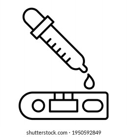 Vector Diluent Outline Icon Design
