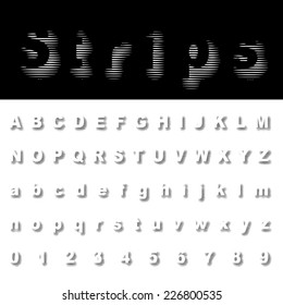Vektor-Halbtonalphabet 