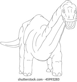 vector - dino  isolated on background