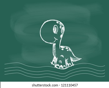 Chalkboard Medium Stegosaurus Dinosaur Blackboard