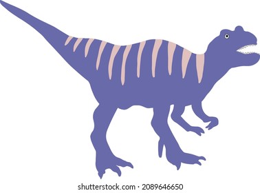Vector dinosaur illustration in colorful trendy colors. Pink, violet, very peri. Great for kids nursery products, fabric and textile. Cute dino
