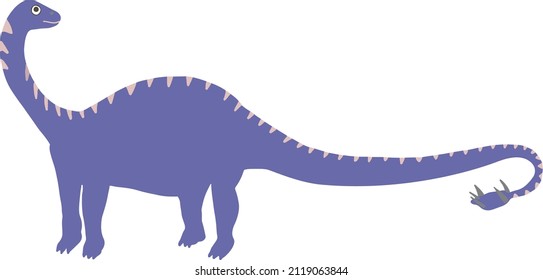 Vector dinosaur illustration in colorful trendy colors. Pink, violet, very peri. Great for kids nursery products, fabric and textile. Cute dino