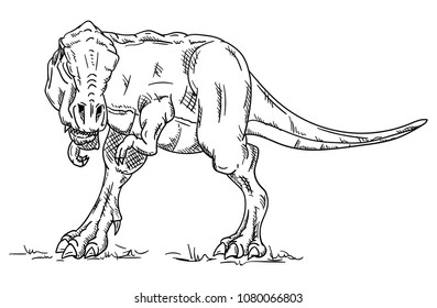 vector - dinosaur , isolated on background