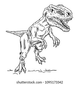 vector - dinosaur , isolated on background