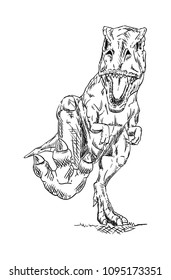 vector - dinosaur , isolated on background
