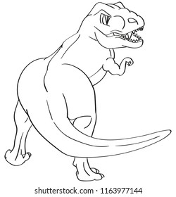 vector - dinosaur , isolated on background