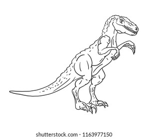 vector - dinosaur , isolated on background
