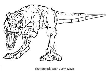 vector - dinosaur , isolated on background