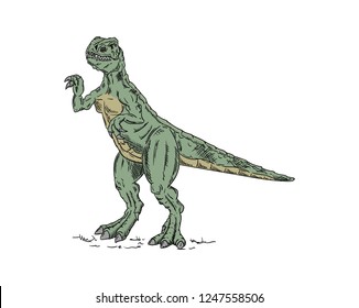 vector - dinosaur , isolated on background
