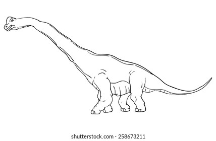 vector - dinosaur , isolated on background