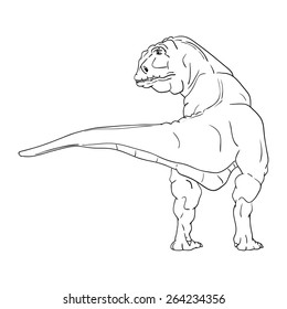 vector - dinosaur , isolated on background 