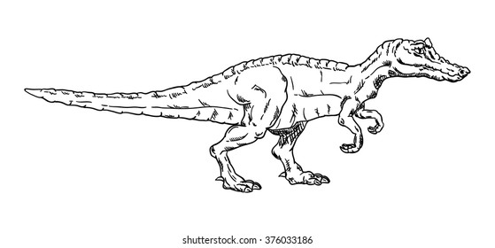 vector - dinosaur , isolated on background
