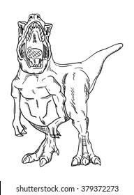 vector - dinosaur , isolated on background