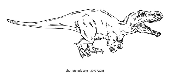 vector - dinosaur , isolated on background