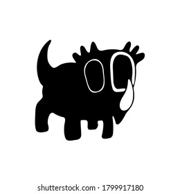 Vector dinosaur for kids design.