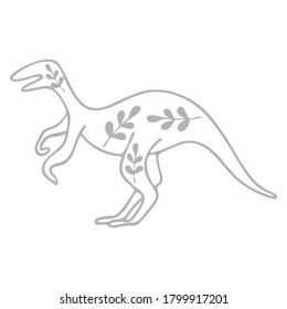 Vector dinosaur for kids design.