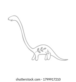 Vector dinosaur for kids design.