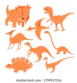 Vector dinosaur for kids design.