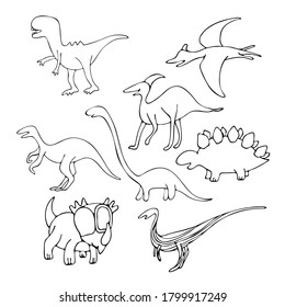 Vector dinosaur for kids design.