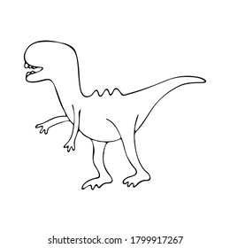 Vector dinosaur for kids design.