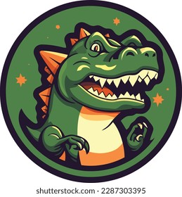 vector dinosaur t-shirt design logo