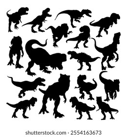 vector dinosaur tyrannosaurus rex t rex silhouette