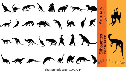 Vector dinosaurs