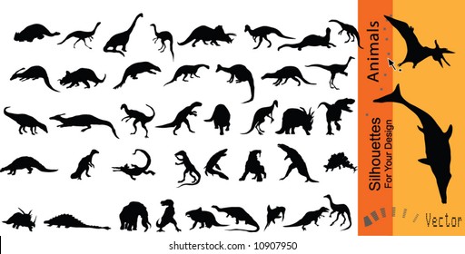 Vector dinosaurs
