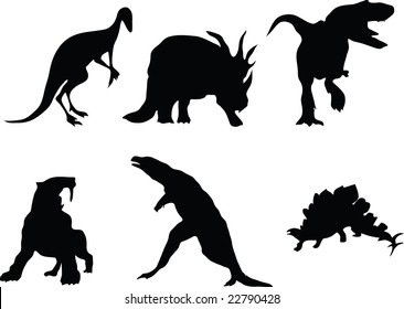 Vector dinosaurs