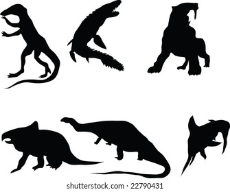 Vector dinosaurs