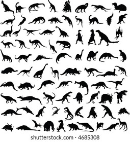 Vector dinosaurs.