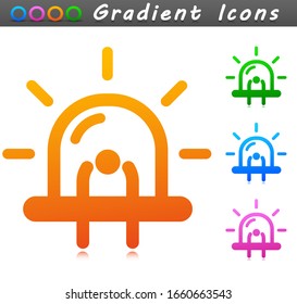 Vector diode light icon symbol