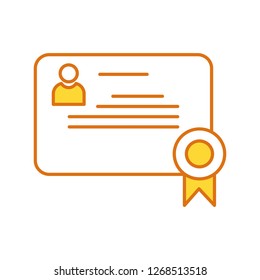 Vector diploma icon