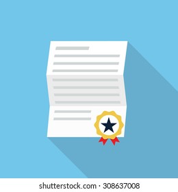 Vector diploma icon