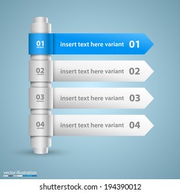 Vector direction list of options.