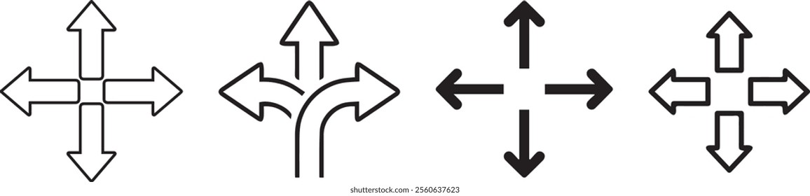 vector directional signs, sign, icon designs	