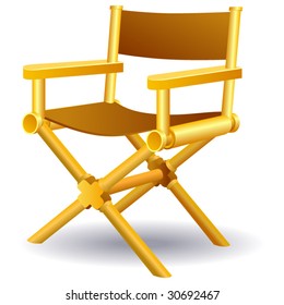 Vector directors chair.