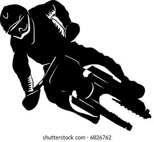 vector dirt biker