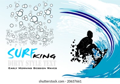 VECTOR Dirt Style Surfers Card Background
